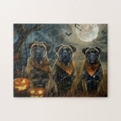 Bullmastiff Halloween Spooky Legpuzzel (Horizontaal)