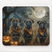Bullmastiff Halloween Spooky Muismat (Voorkant)