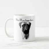 Bullmastiff Happy Face Koffiemok (Links)