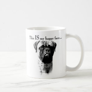 Bullmastiff Happy Face Koffiemok