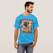 Bullmastiff Hawaiian Tee Shirt (Voorkant volledig)