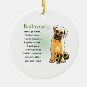 Bullmastiff Heritage of Love Gifts Keramisch Ornament