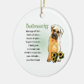 Bullmastiff Heritage of Love Gifts Keramisch Ornament (Links)
