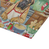 Bullmastiff Holiday Baking: Feestelijke Kerst Snijplank (Hoek)