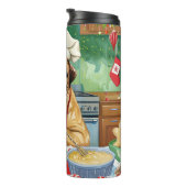 Bullmastiff Holiday Baking: Feestelijke Kerst Thermosbeker (Geroteerd rechts)