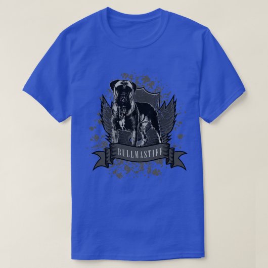 Bullmastiff hond 1 t-shirt (Design voorkant)