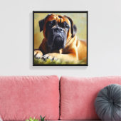 Bullmastiff-hond Canvas Afdruk (Insitu (Woonkamer))