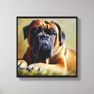 Bullmastiff-hond Canvas Afdruk