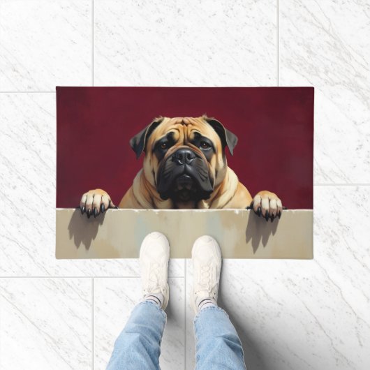Bullmastiff Hond deurmat Kunst (Binnen)