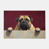 Bullmastiff Hond deurmat Kunst (Voorkant)