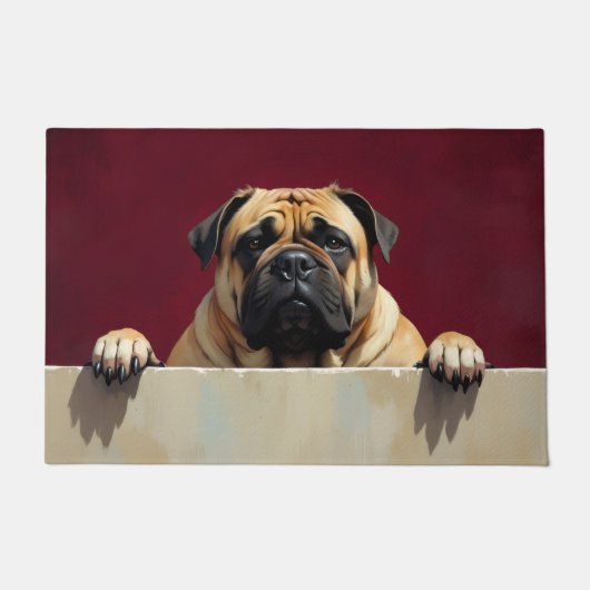 Bullmastiff Hond deurmat Kunst (Voorkant)