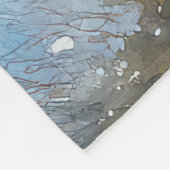 Bullmastiff Hond in Sledge Laat het Sneeuw Kerstmi Fleece Deken (Hoek)