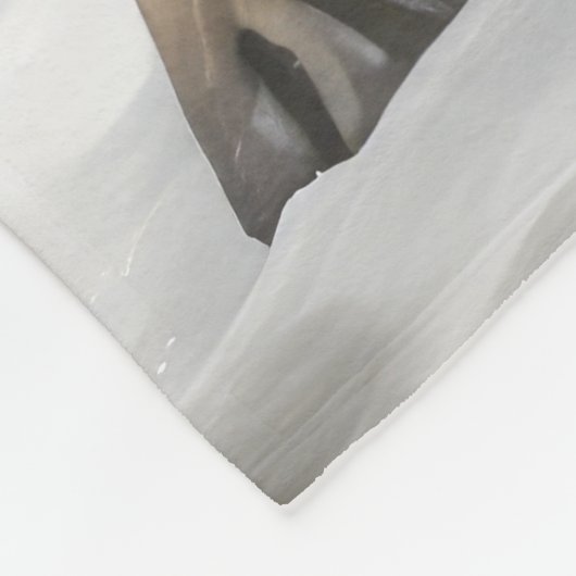 Bullmastiff Hond in Sneeuw Kerstmis Fleece Deken (Hoek)