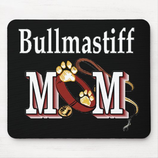 Bullmastiff Hond MOM Muismat (Voorkant)