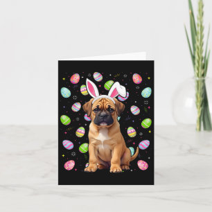 Bullmastiff Hond Paaseieren Hunt Bunny Ear Bullmas Kaart