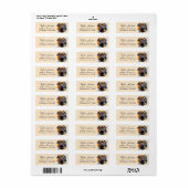 Bullmastiff-hond retouradreslabel etiket (Full Sheet)