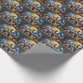 Bullmastiff Honden Pompoen Halloween Grappig Cadeaupapier (Hoek)