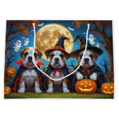 Bullmastiff Honden Pompoen Halloween Grappig Groot Cadeauzakje (Voorkant)