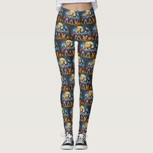 Bullmastiff Honden Pompoen Halloween Grappig Leggings