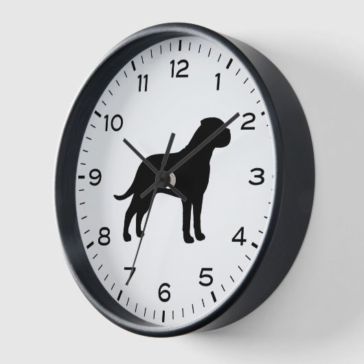 Bullmastiff Hondenras Silhouette Clock (Hoek)