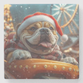 Bullmastiff Hondenroller Onderzetter Kerst (Voorkant)