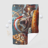 Bullmastiff Hondenroller Onderzetter Kerst Golfhanddoek (Insitu)