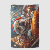 Bullmastiff Hondenroller Onderzetter Kerst Golfhanddoek (Voorkant)