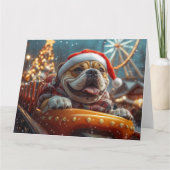 Bullmastiff Hondenroller Onderzetter Kerst Kaart (Voorkant)
