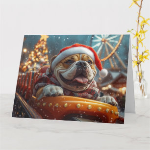 Bullmastiff Hondenroller Onderzetter Kerst Kaart