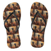 Bullmastiff in herfstbladeren Herfst Inspire Teenslippers (Voetbed)