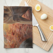 Bullmastiff in herfstbladeren Herfst Inspire Theedoek (Quarter Fold)