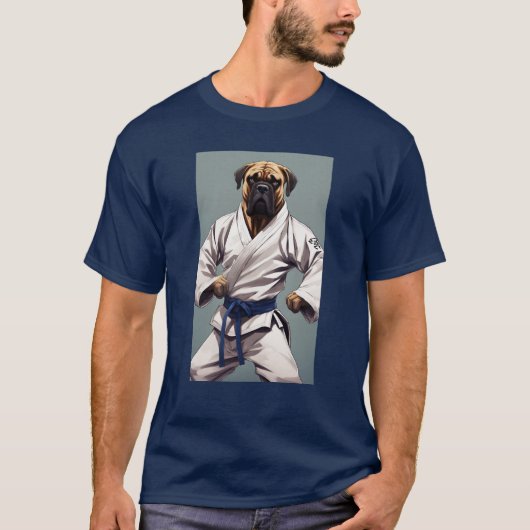 Bullmastiff karate 2 t-shirt (Voorkant)