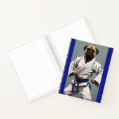 Bullmastiff karate notitieboek (Binnen)