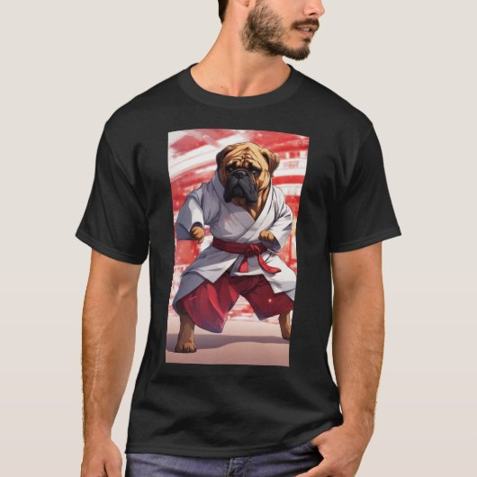 Bullmastiff Karate T-shirt (Voorkant)