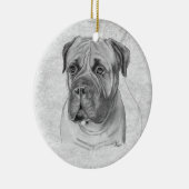 Bullmastiff Keramisch Ornament (Rechts)