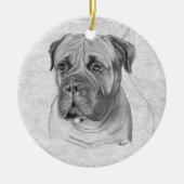 Bullmastiff Keramisch Ornament (Voorkant)