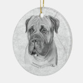 Bullmastiff Keramisch Ornament (Links)