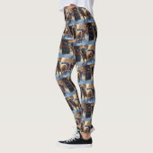 Bullmastiff Kerst Feestelijke Periode Leggings (Links)