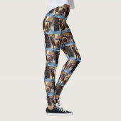 Bullmastiff Kerst Feestelijke Periode Leggings (Rechts)