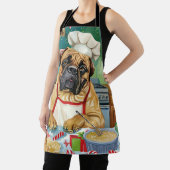 Bullmastiff Kerstbakfeest: Festieve Kerstmis Schort (Insitu)
