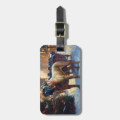 Bullmastiff Kerstfeest Seizoen Bagagelabel (Voorkant verticaal)