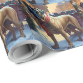 Bullmastiff Kerstfeest Seizoen Cadeaupapier (Rol Hoek)