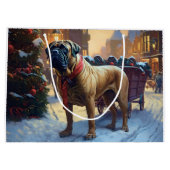 Bullmastiff Kerstfeest Seizoen Groot Cadeauzakje (Achterkant)