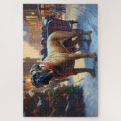 Bullmastiff Kerstfeest Seizoen Legpuzzel (Verticaal)