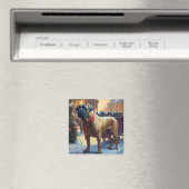 Bullmastiff Kerstfeest Seizoen Magneet (Insitu (Vaatwasser))