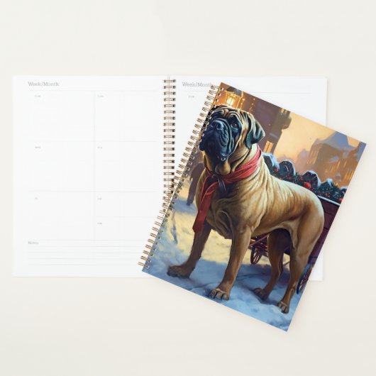 Bullmastiff Kerstfeest Seizoen Planner (Display)
