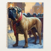 Bullmastiff Kerstfeest Seizoen Planner (Voorkant)