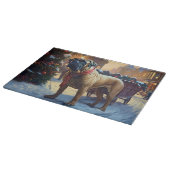 Bullmastiff Kerstfeest Seizoen Snijplank (Hoek)