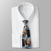 Bullmastiff Kerstfeest Seizoen Stropdas (Gebonden)