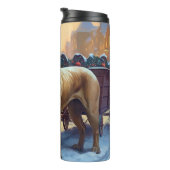 Bullmastiff Kerstfeest Seizoen Thermosbeker (Geroteerd rechts)